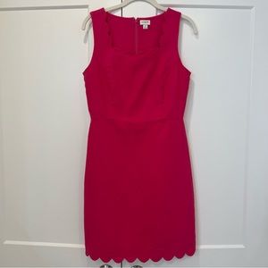 J. Crew Pink Scalloped Dress Size 2